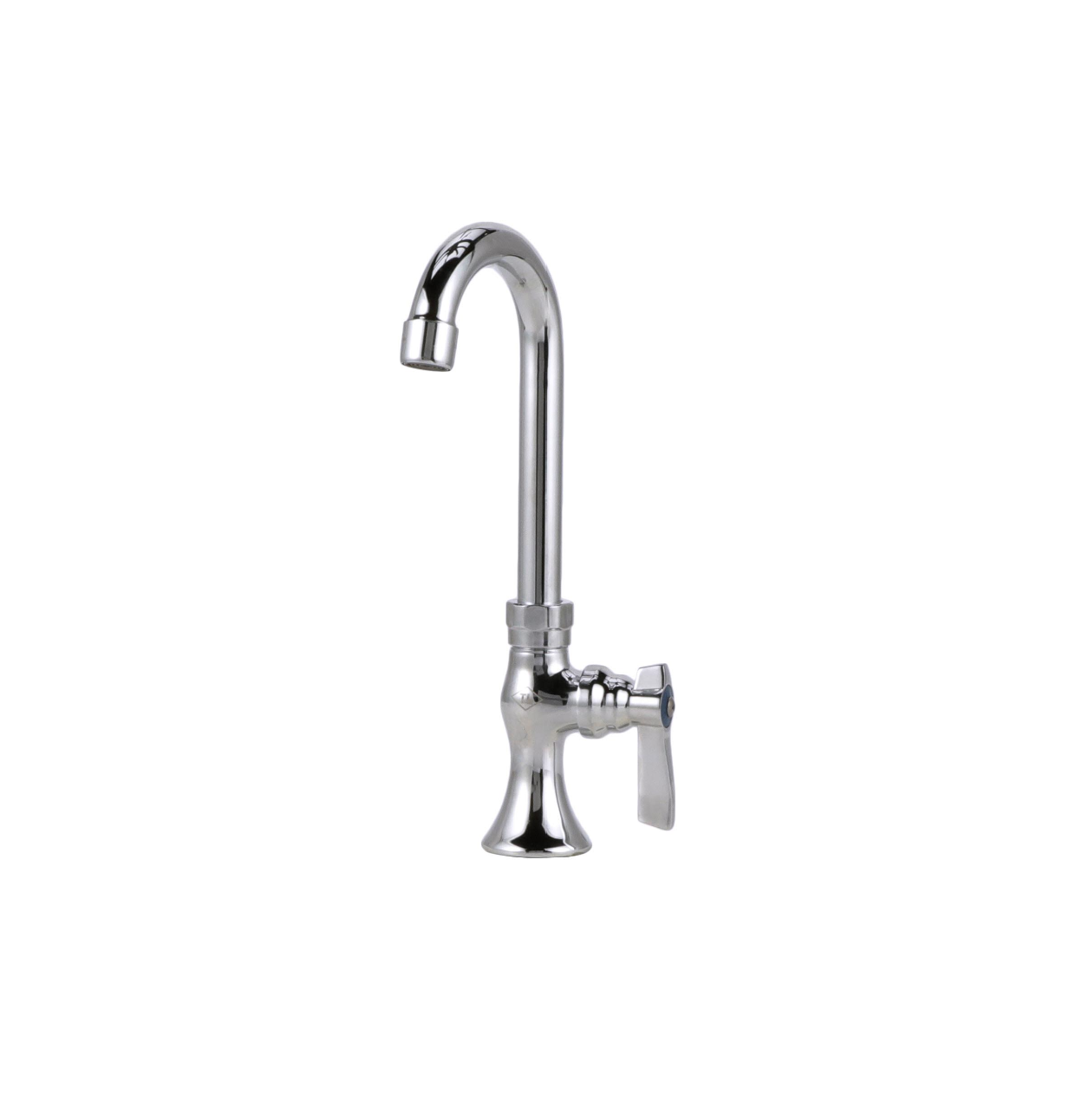 TOP-LINE® Single Pantry Deck Mount Faucet with 3-1/2" Swivel Gooseneck Spout