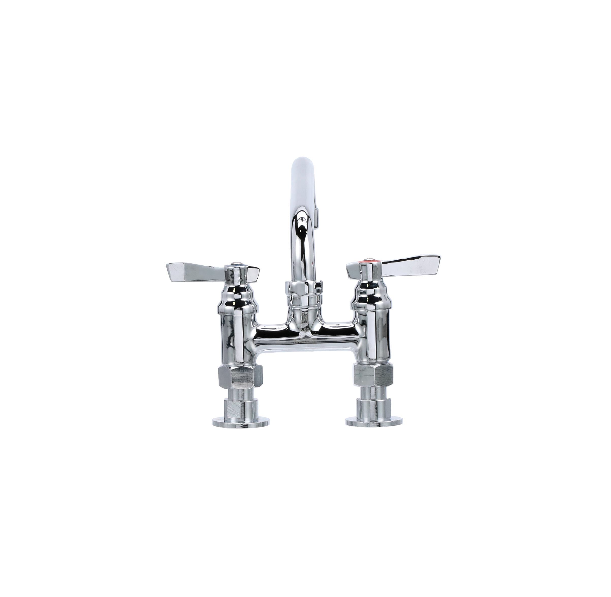 TOP-LINE® 4" OC Elevated Bridge Deck Mount Faucet Ceramic Valves with 8" Swivel Spout