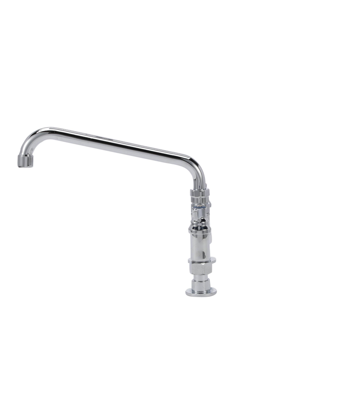 TOP-LINE® 8" OC Elevated Bridge Deck Mount Faucet Ceramic Valves with 10" Swivel Spout