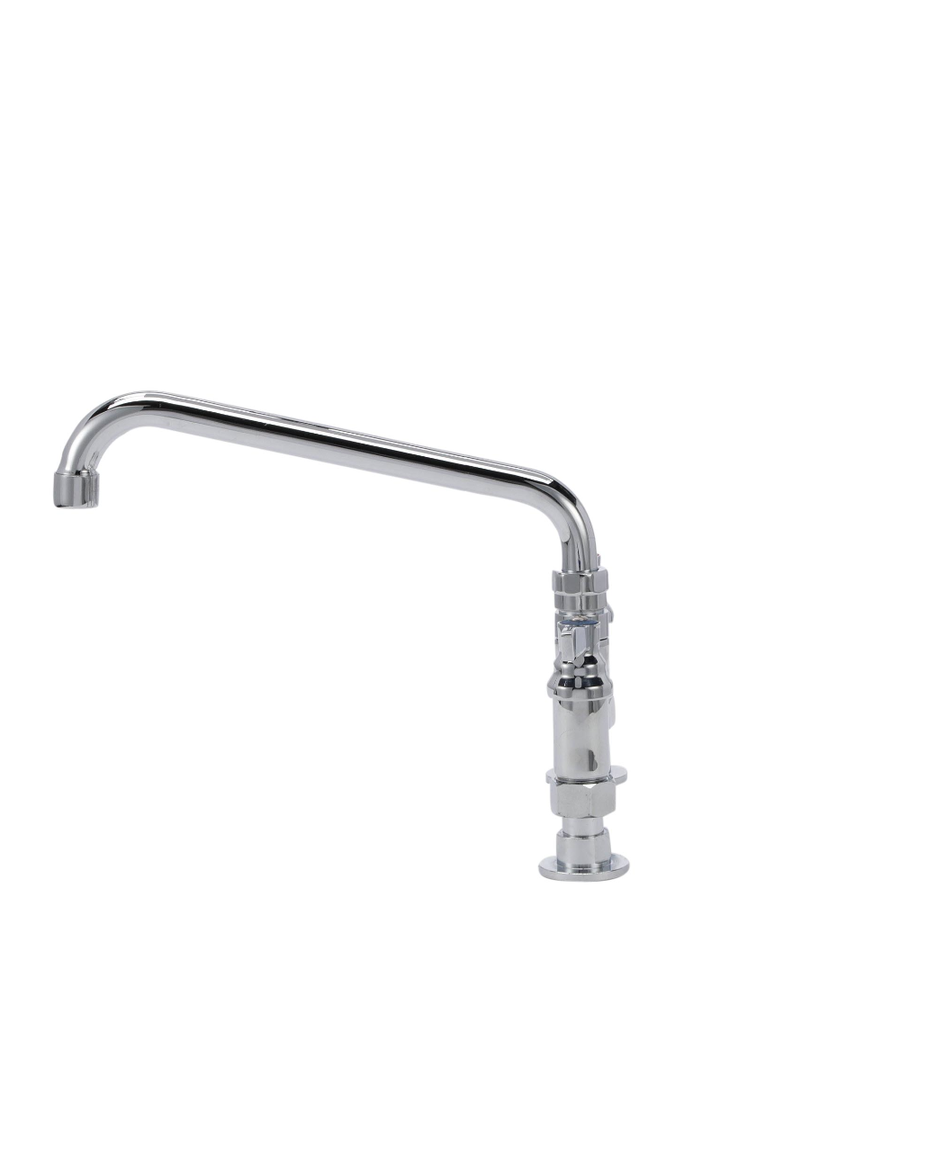TOP-LINE® 8" OC Elevated Bridge Deck Mount Faucet Ceramic Valves with 12" Swivel Spout