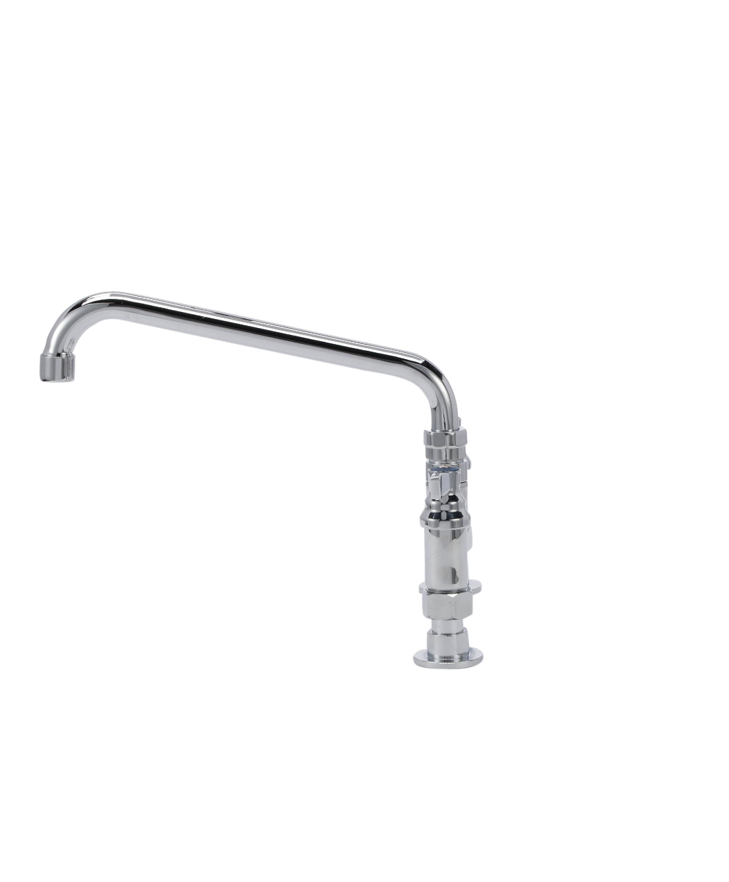 TOP-LINE® 8" OC Elevated Bridge Deck Mount Faucet Ceramic Valves with 14" Swivel Spout