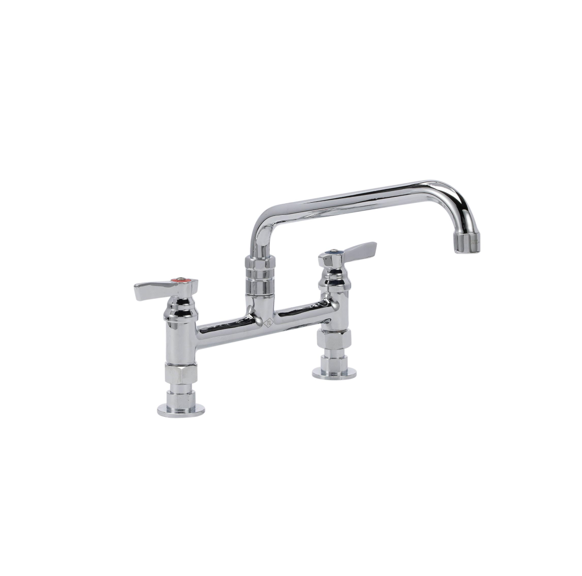 TOP-LINE® 8" OC Elevated Bridge Deck Mount Faucet Ceramic Valves with 14" Swivel Spout