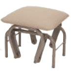 R-020 Gliding Metal Ottoman