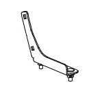 RP-1057-DR TG & V Right Fixed Backrest Support Bracket with Hardware
