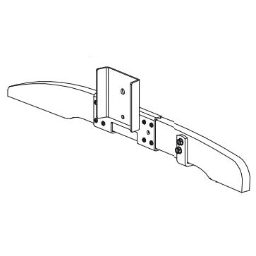 TP-01-xx-GA Left Side Wooden Leg and Metal Rail Support